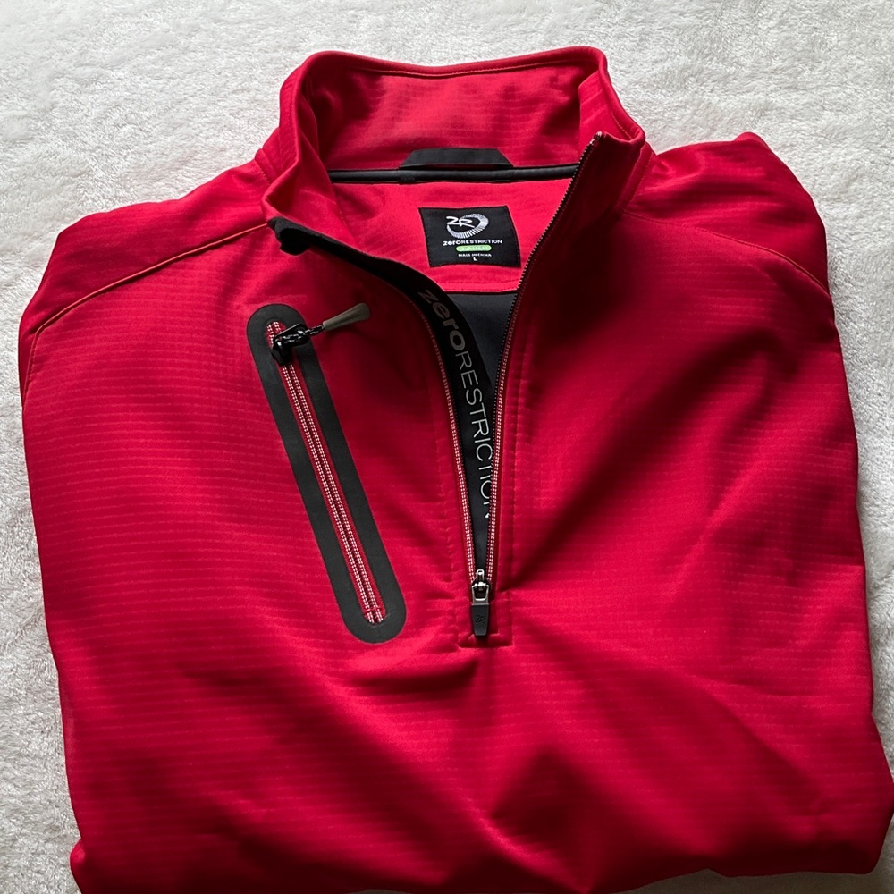 Red Performance Quarter-Zip Jacket - image 1